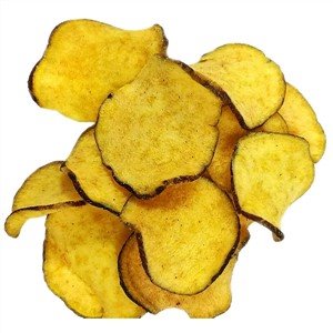Batata-doce frita a vácuo